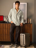 Cotton Linen Stripes: Sundown Cotton Linen Shirts