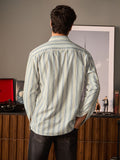 Cotton Linen Stripes: Sundown Cotton Linen Shirts
