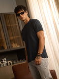 Korean T-Shirt: Charcoal T-Shirts
