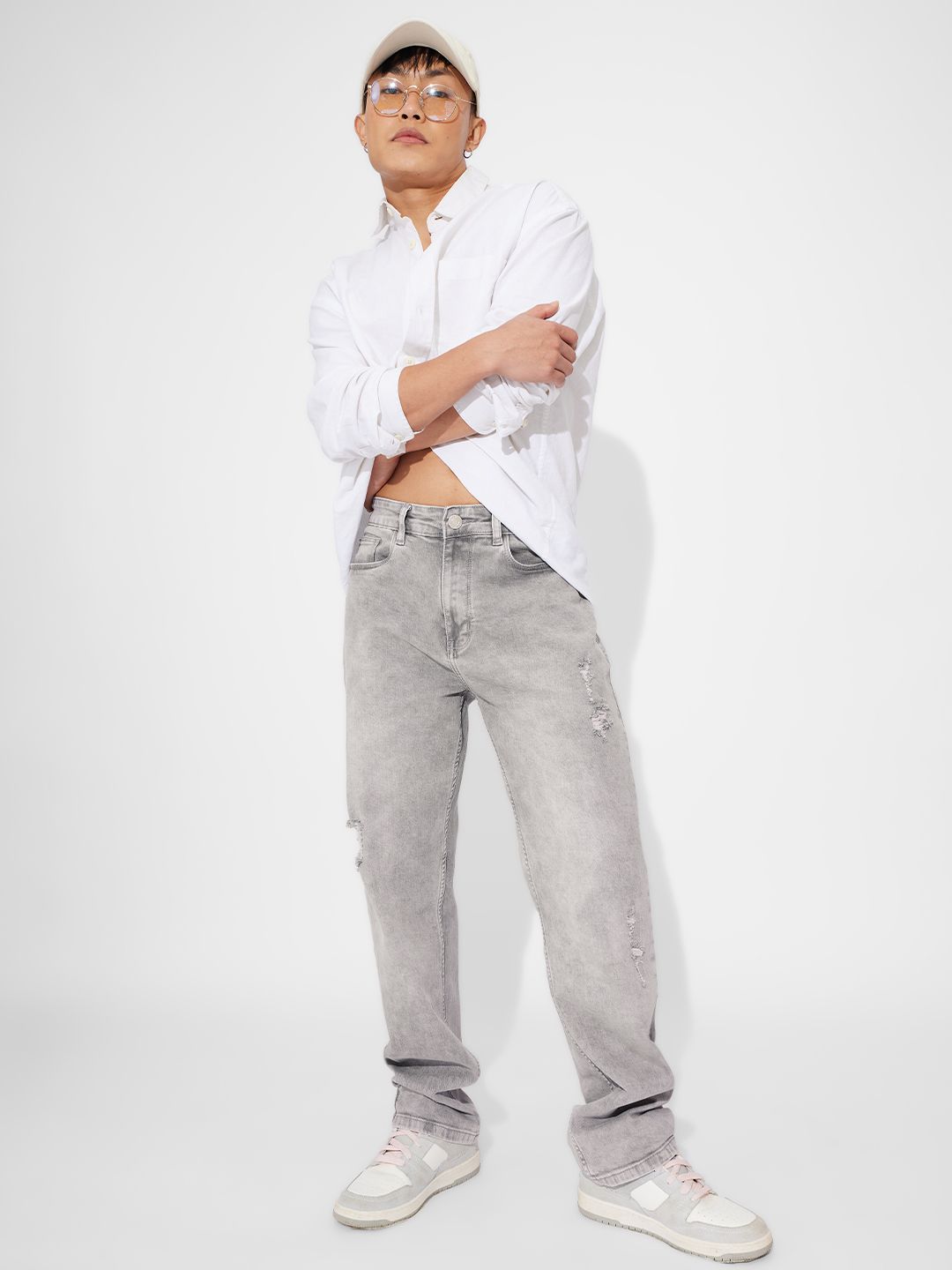 Granite Grey (Straight Fit) Men Straight Fit Jeans