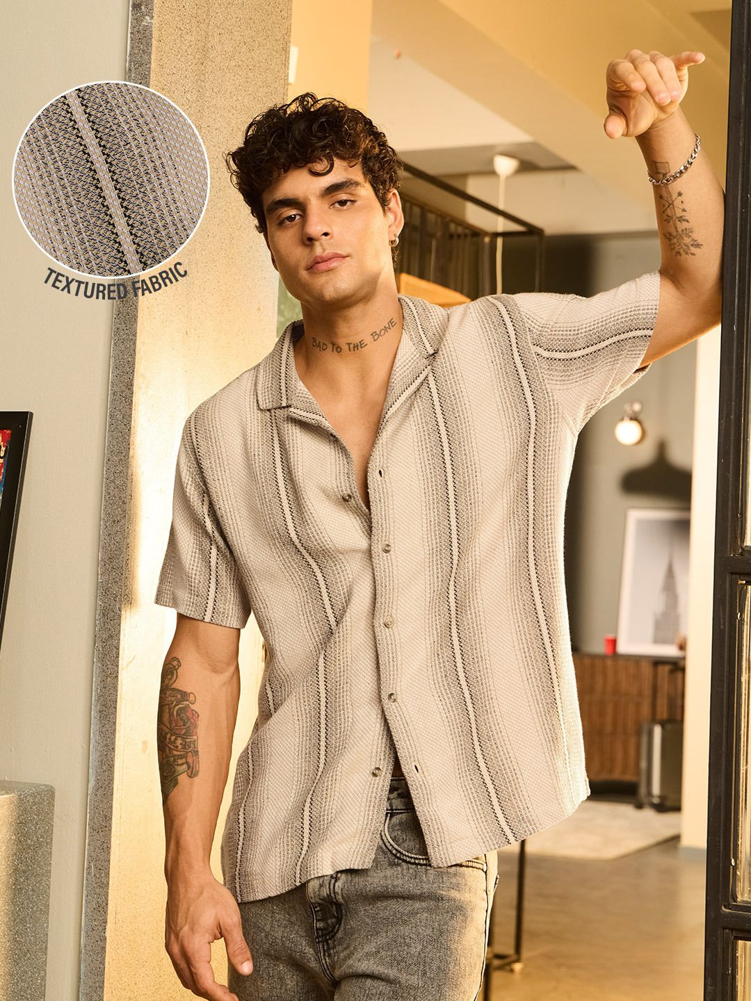 TSS Originals: Sand Dune Men Textured Shirts