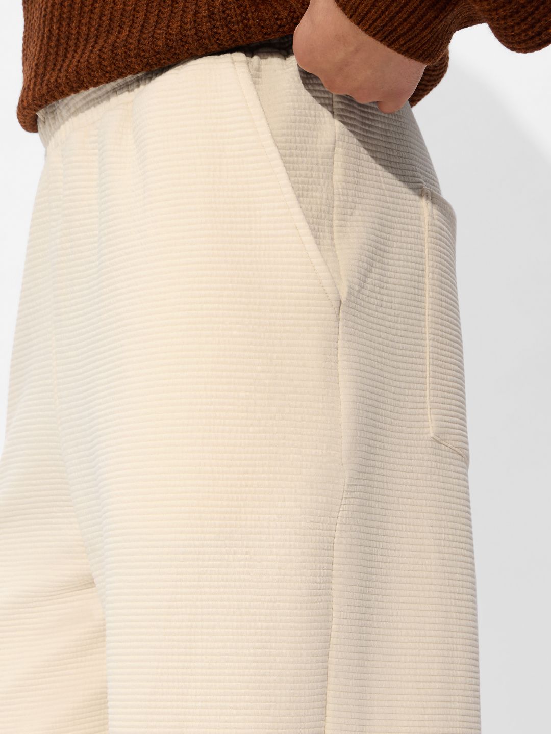 Korean Joggers: Off White Korean Joggers