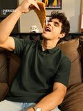Solids: Dark Olive Green Oversized Polos