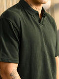 Solids: Dark Olive Green Oversized Polos