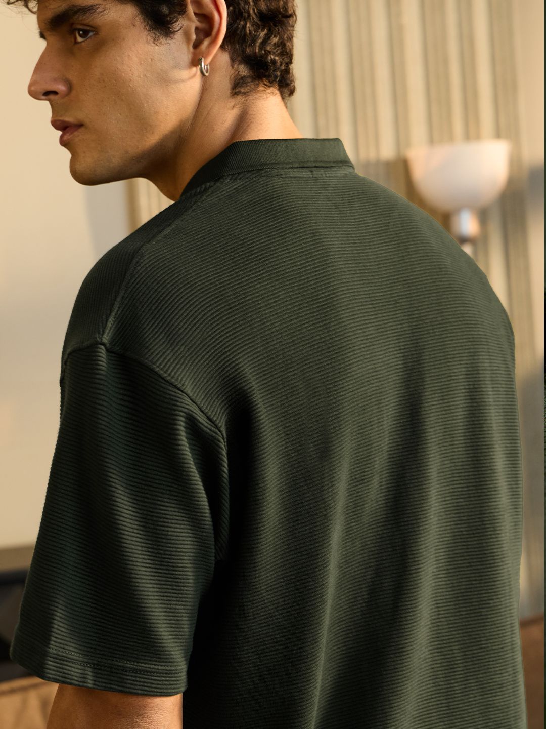 Solids: Dark Olive Green Oversized Polos