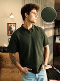 Solids: Dark Olive Green Oversized Polos