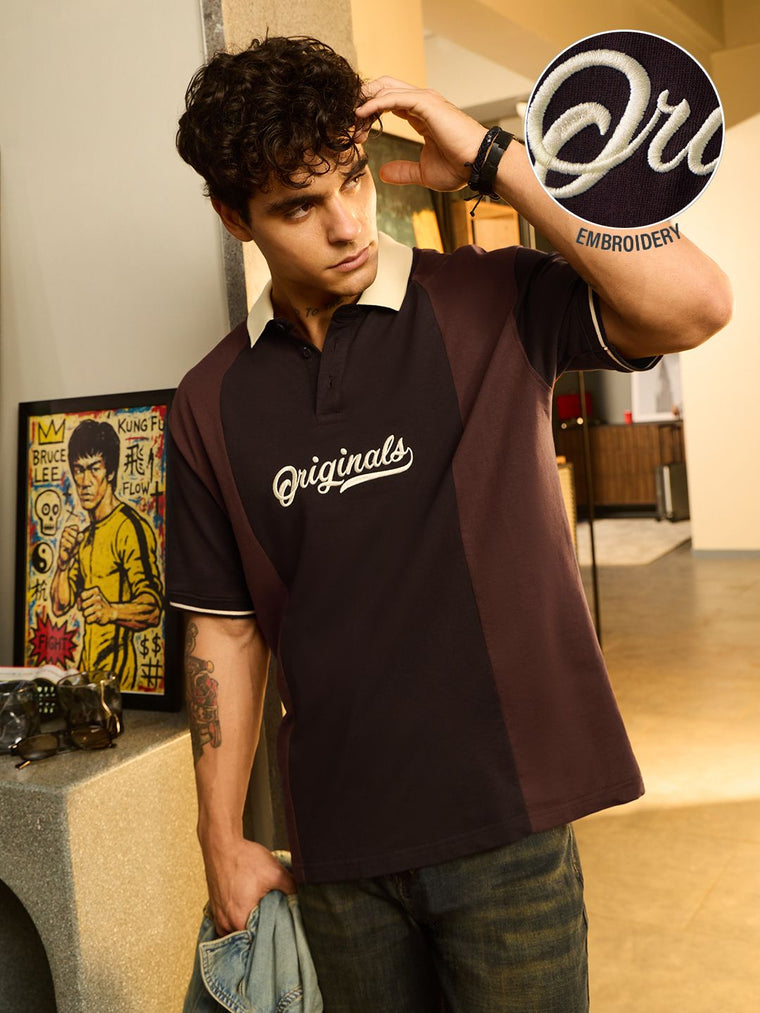 Colourblock: Cocoa Oversized Polos