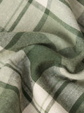 Cotton Linen Checks: Matcha Cotton Linen Shirts