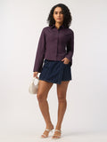 Tailored Solids: Amethyst Women Fitted Shirts