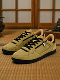 Kanso: Yellow Men Low Top Sneakers