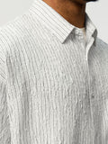 Striped Shirt: Linear Men Textured Shirts