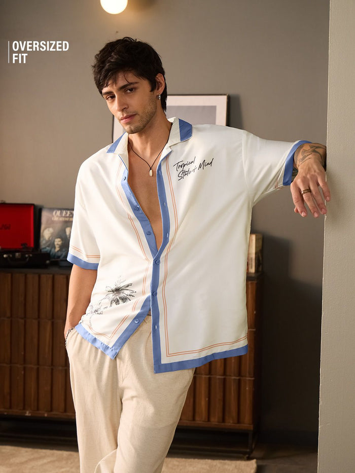 Satin Shirt: State Of Mind Oversized Shirts