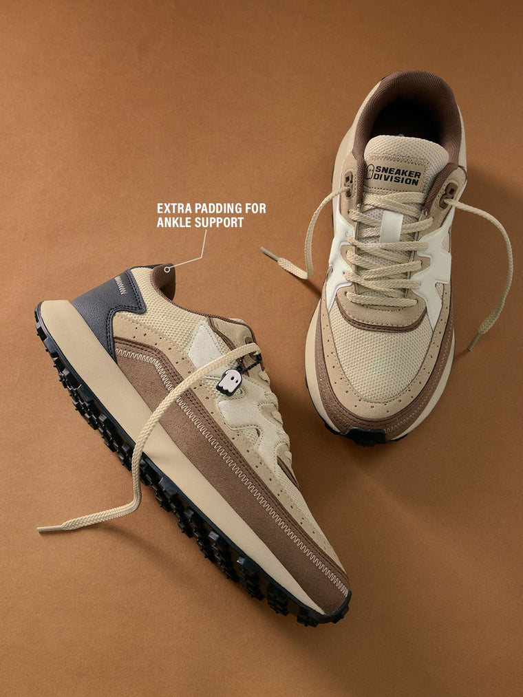 Milano: Walnut Men Low Top Sneakers