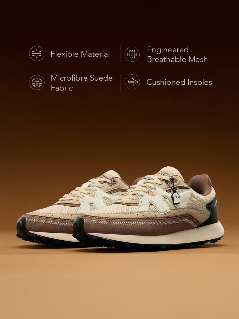 Milano: Walnut Men Low Top Sneakers