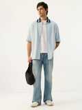 Crochet Casuals: Azure Oversized Shirts