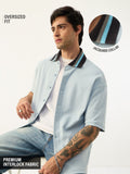 Crochet Casuals: Azure Oversized Shirts