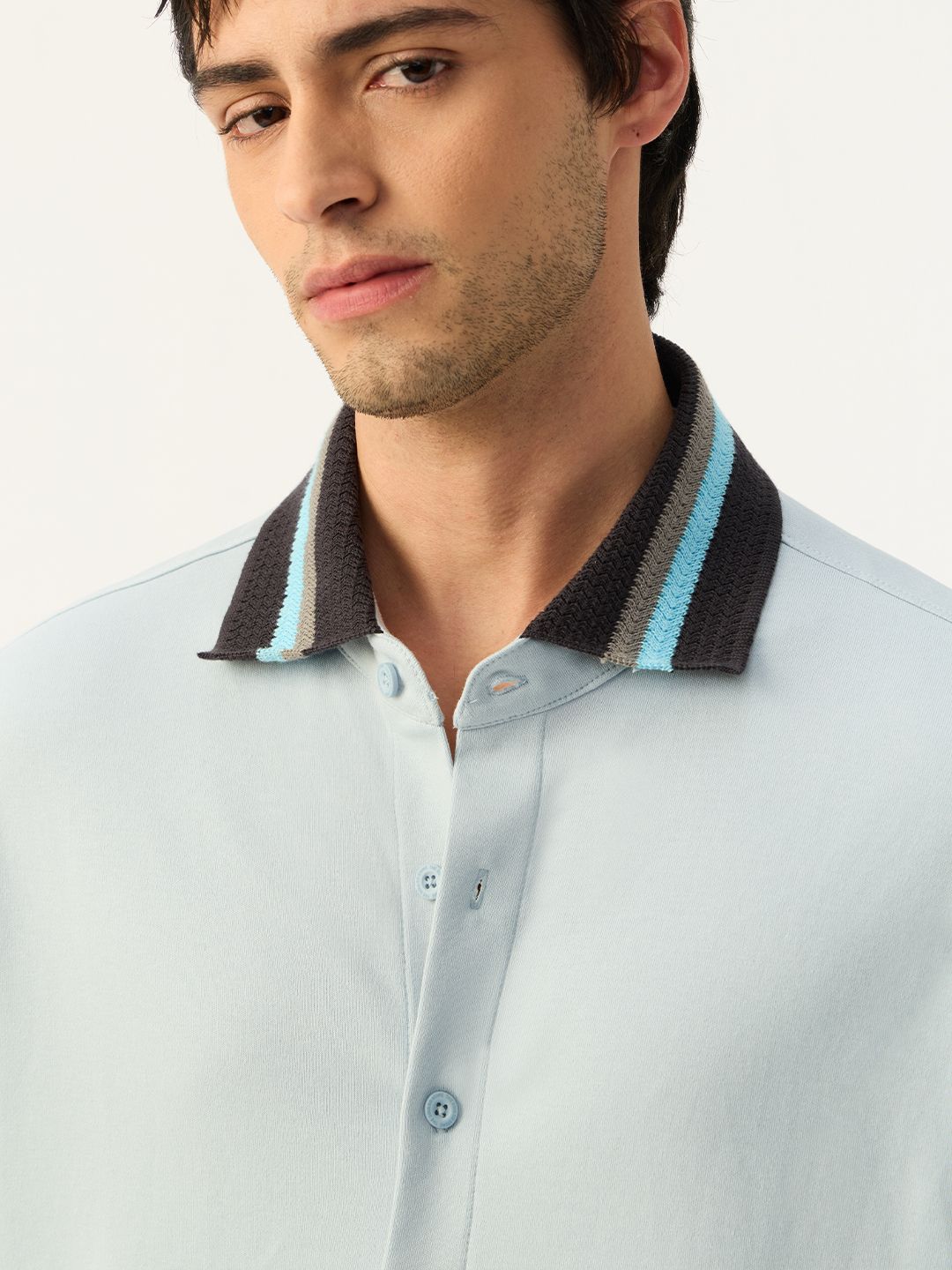 Crochet Casuals: Azure Oversized Shirts