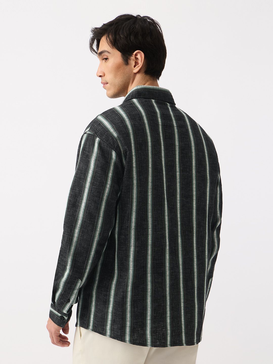 Relaxed Shirt: Saturn Men Textured Shirts