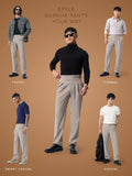 Gurkha Pants: Light Chestnut Brown Men Super Flex Pants