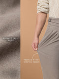 Gurkha Pants: Light Chestnut Brown Men Super Flex Pants