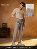 Gurkha Pants: Light Chestnut Brown Men Super Flex Pants