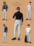 Gurkha Pants: Steel Grey Men Super Flex Pants