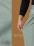 Gurkha Pants: Light Basil Green Men Super Flex Pants