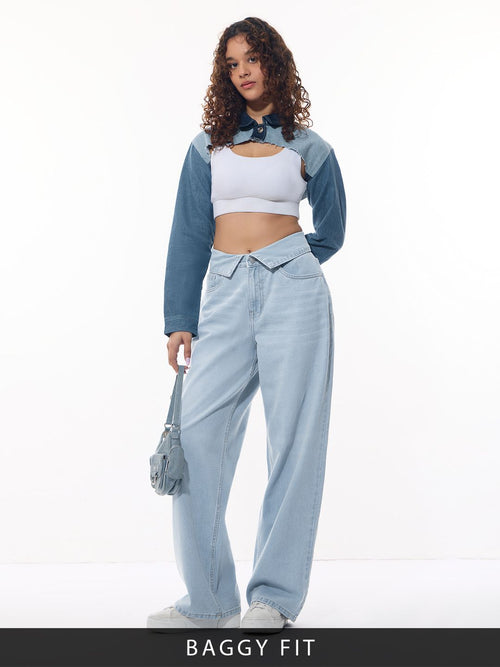 Baggy-Fit Denim: Cloudy Women Baggy Denims