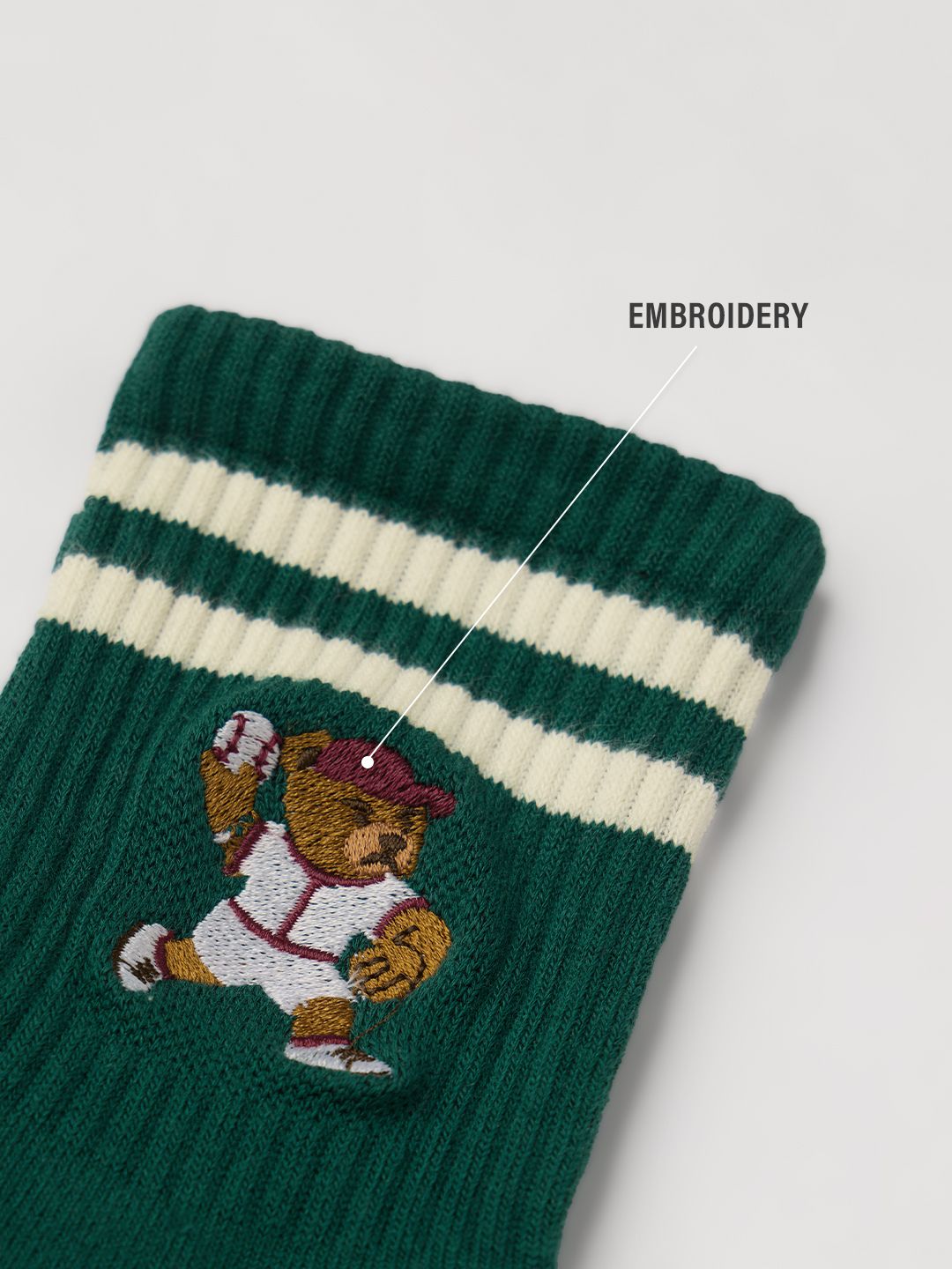 Souled Socks: Baseball Teddy Socks