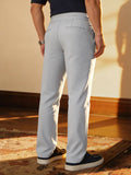 Gurkha Pants: Cloud White Stripes Men Super Flex Pants