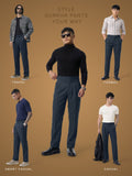 Gurkha Pants: Deep Blue Men Super Flex Pants