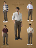 Gurkha Pants: Espresso Brown Men Super Flex Pants