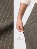 Super Pants: Brown Stripes Men Super Flex Pants