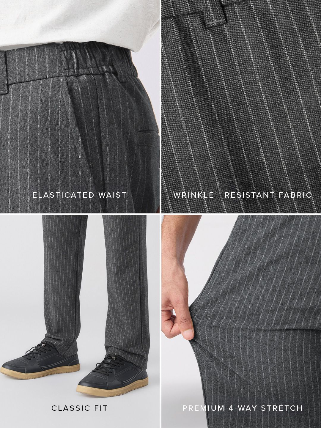 Super Pants: Eclipse Stripes Men Super Flex Pants