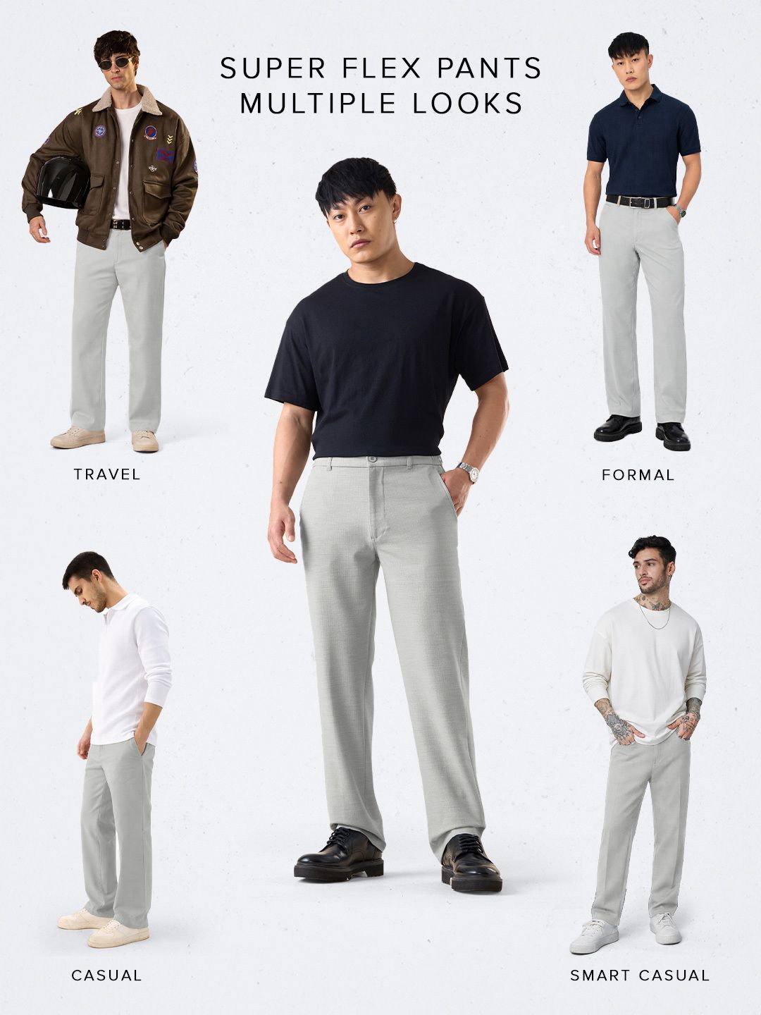Super Pants: Sky Way (Classic Fit) Men Super Flex Pants
