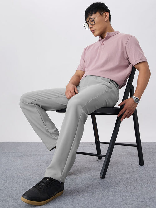 Super Pants: Cloud Grey (Classic Fit) Men Super Flex Pants