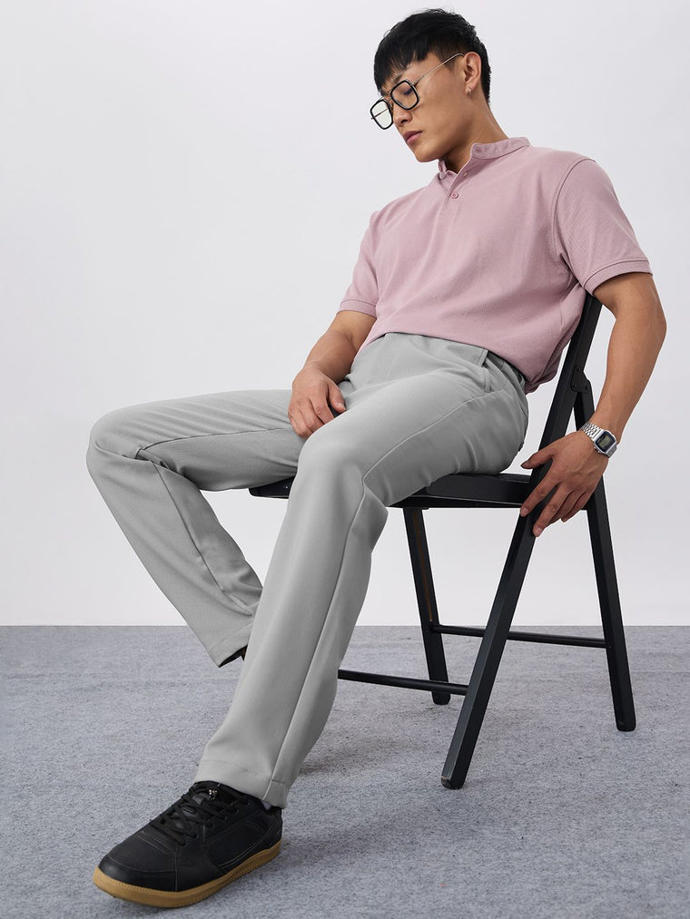 Super Pants: Cloud Grey (Classic Fit) Men Super Flex Pants