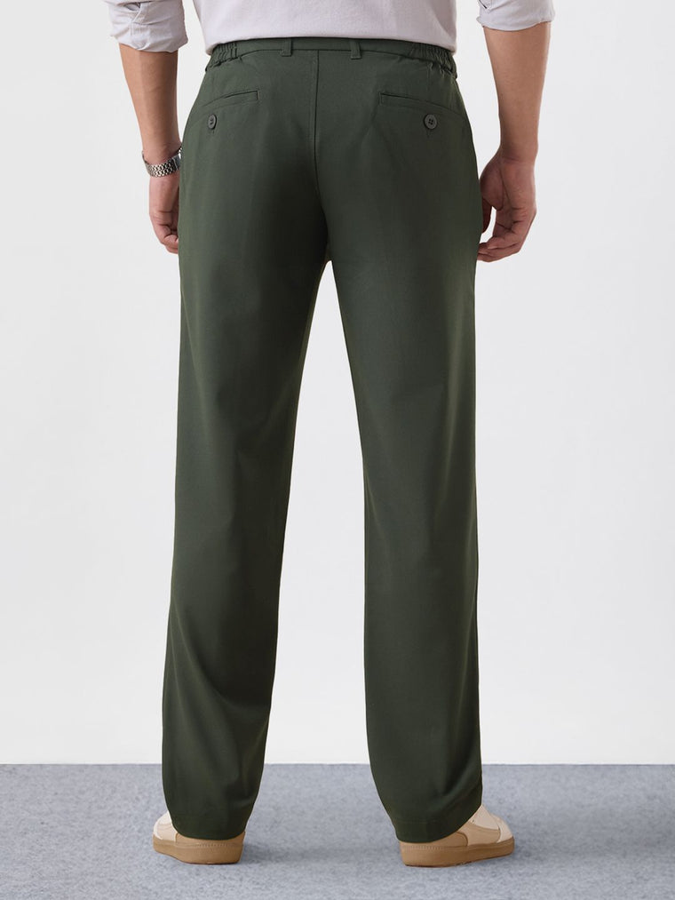 Super Pants: Hunter Green (Classic Fit) Men Super Flex Pants