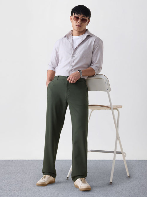 Super Pants: Hunter Green (Classic Fit) Men Super Flex Pants