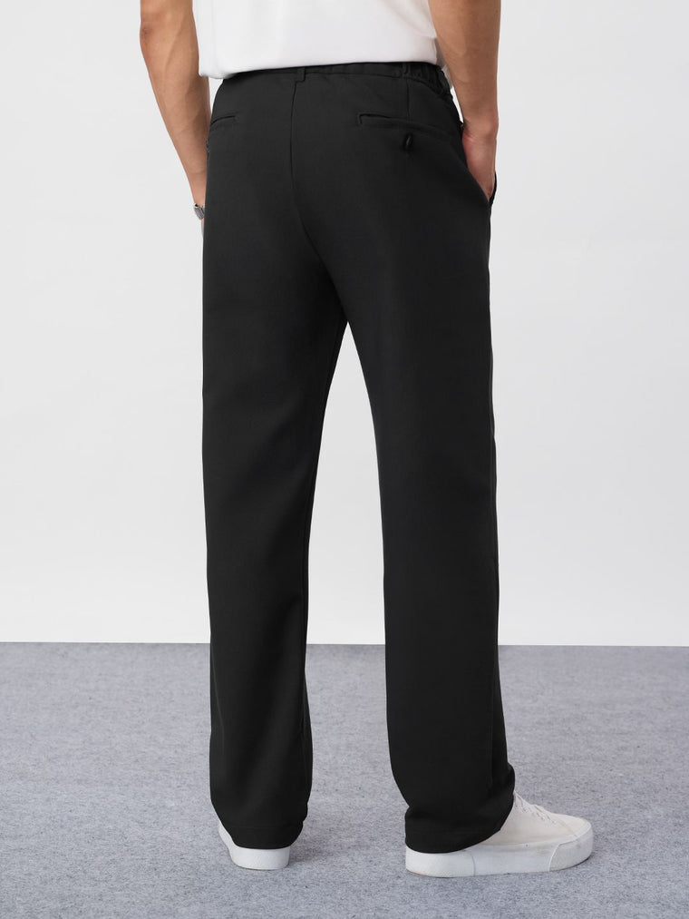 Super Pants: Black (Classic Fit) Men Super Flex Pants