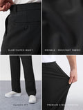 Super Pants: Black (Classic Fit) Men Super Flex Pants