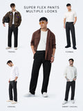 Super Pants: Black (Classic Fit) Men Super Flex Pants