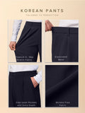 Korean Pants: Navy Men Korean Pants