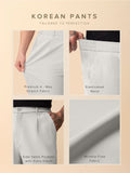 Korean Pants: Light Grey Men Korean Pants