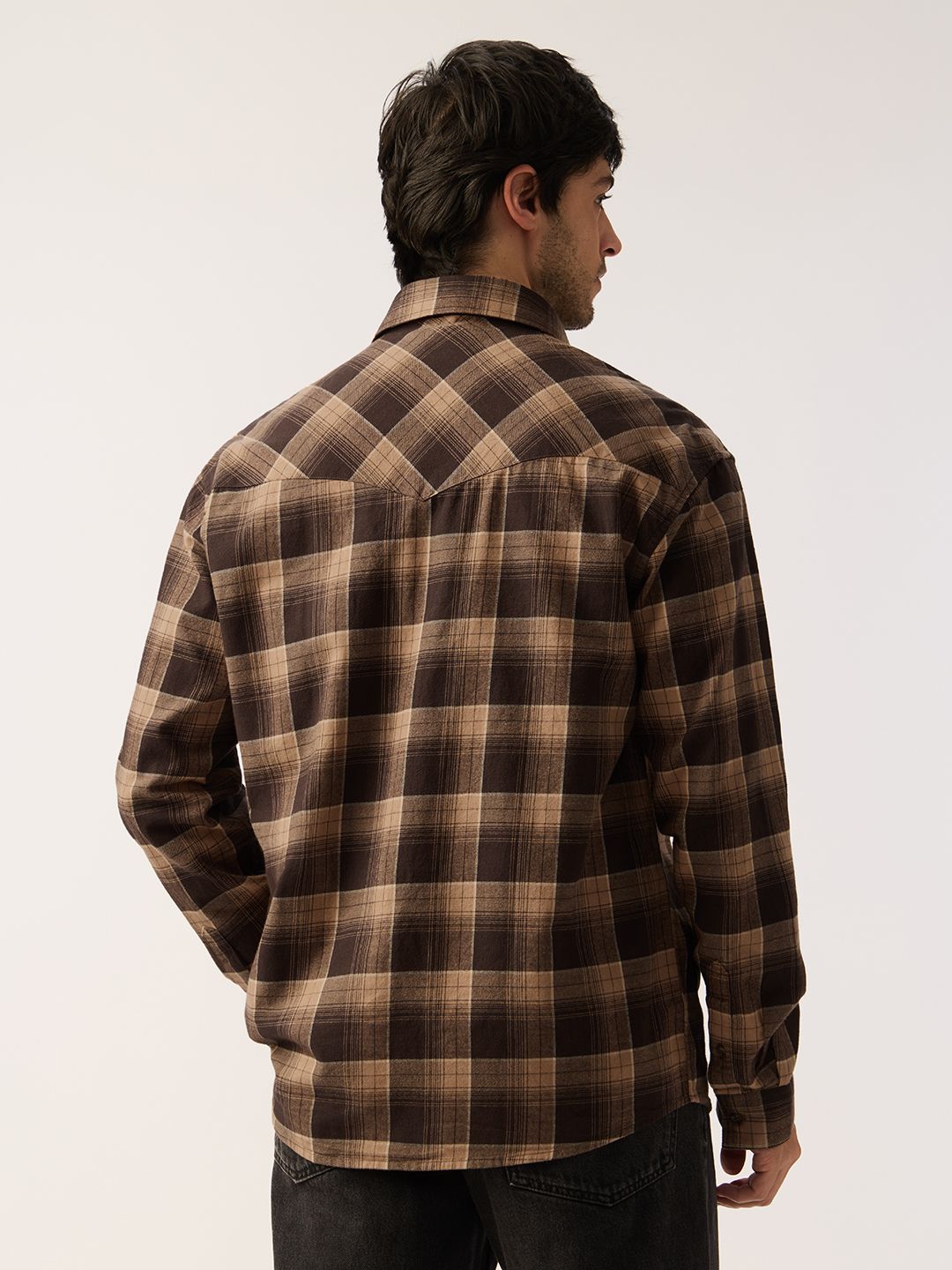 Plaid Shirt: Carafe Men Utility Shirts