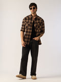 Plaid Shirt: Carafe Men Utility Shirts