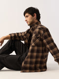 Plaid Shirt: Carafe Men Utility Shirts