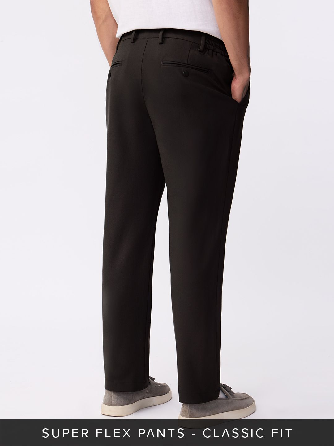 Super Pants: Dark Chocolate (Classic Fit) Men Super Flex Pants