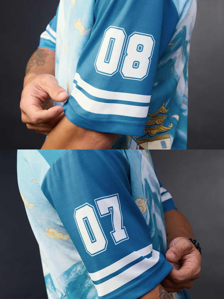 Tibetan Tales: Blue Sky Oversized Jerseys
