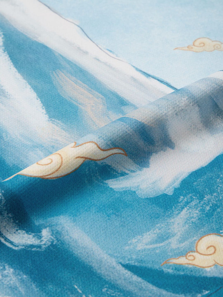 Tibetan Tales: Blue Sky Oversized Jerseys